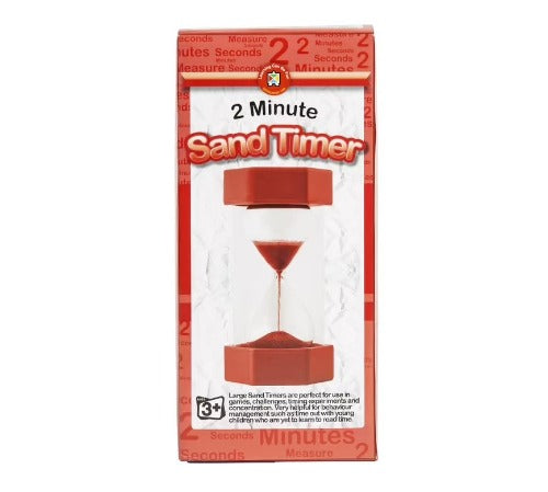 Learning Can Be Fun - Large Red Sand Timer (2 Minute)