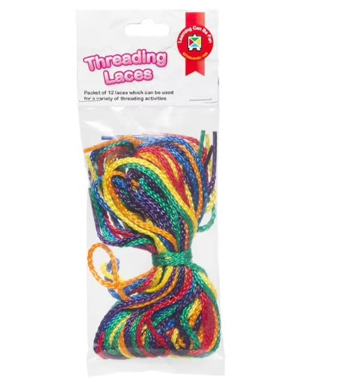 Learning Can Be Fun - Threading Laces (Pk of 12)
