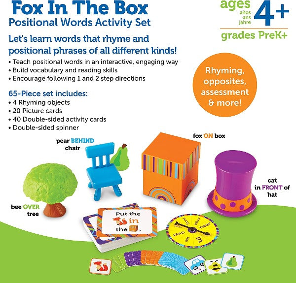 Learning Resources - Fox In the Box - Position Word Activity Set