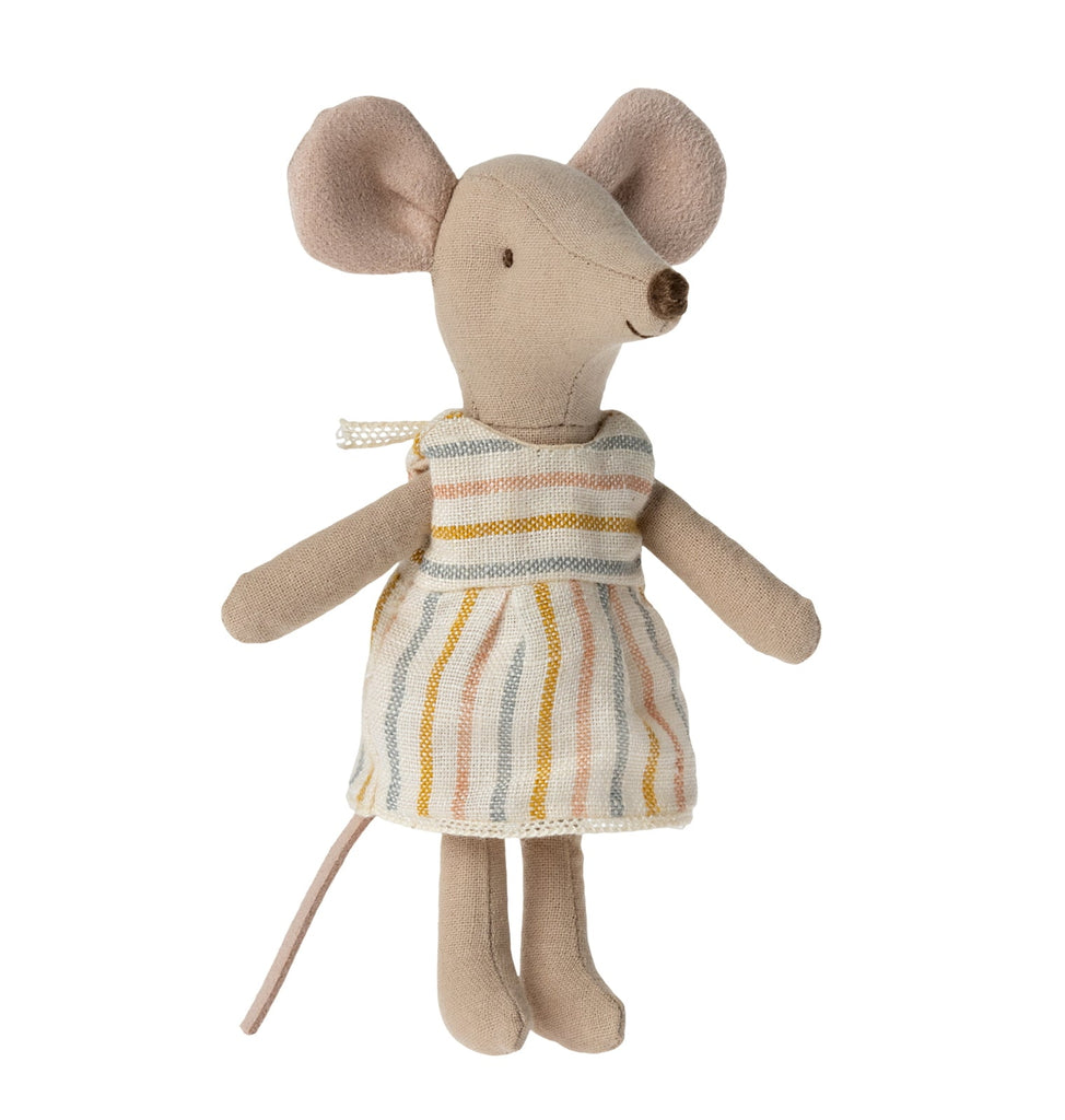 Maileg - Big Sister Mouse in Box (Pastel Stripe)