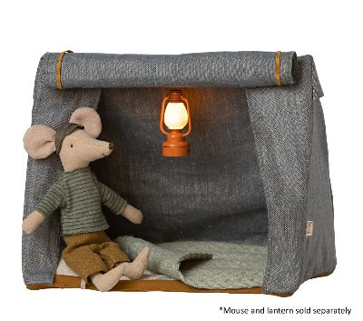 Maileg - Happy Camper Tent - Mouse Denim