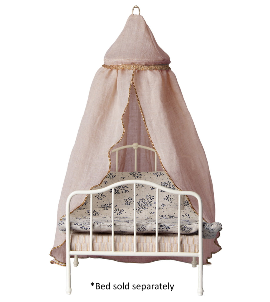 Maileg - Miniature Bed Canopy - Rose (2023)