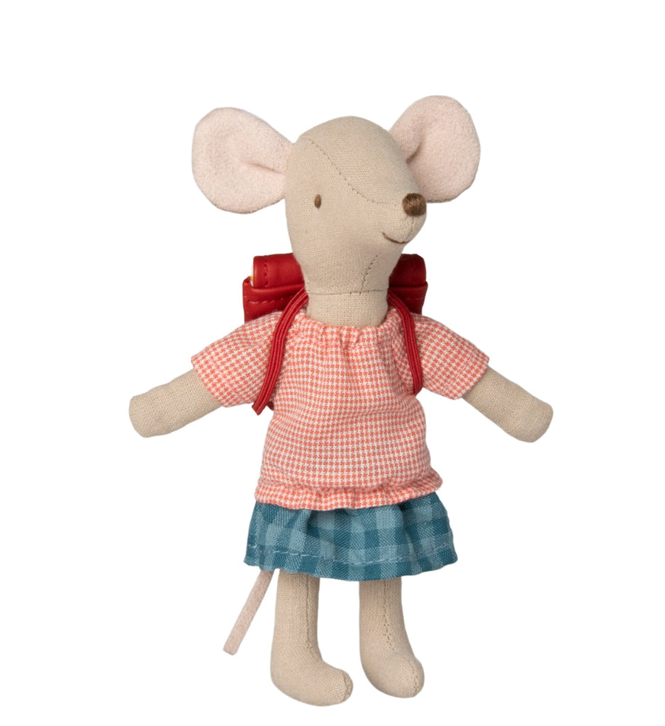 Maileg - Mouse Tricycle Big Sister with Red Bag (2023)