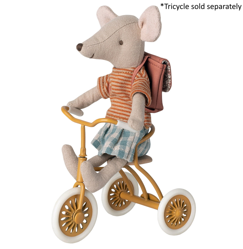 Maileg - Mouse Tricycle Big Sister with Rose Bag (2023)