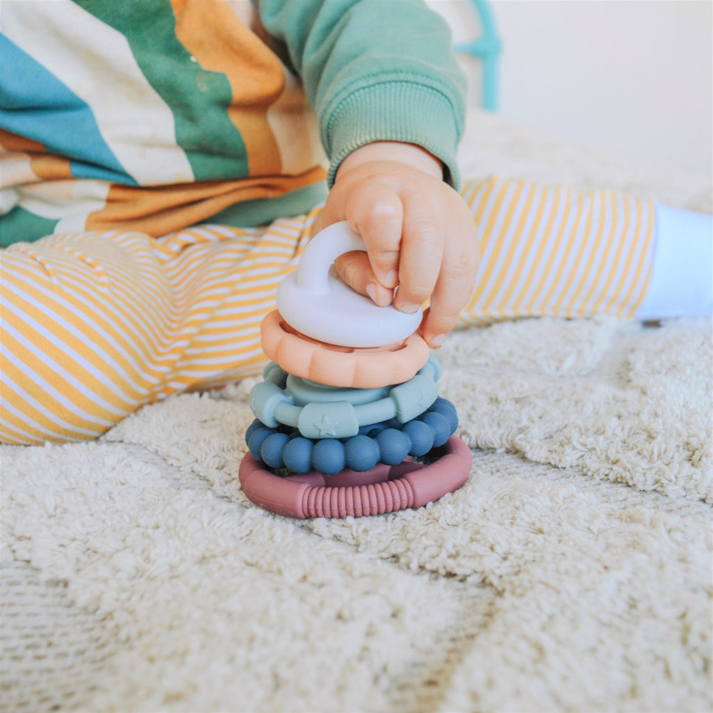 Jellystone Rainbow Stacker and Teether - 6 Colour Options - Jellystone Designs - The Creative Toy Shop