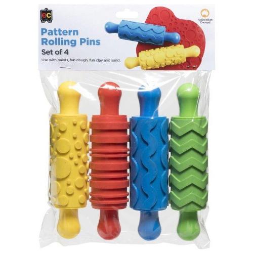 Rubber Pattern Rolling Pins (pack of 4)