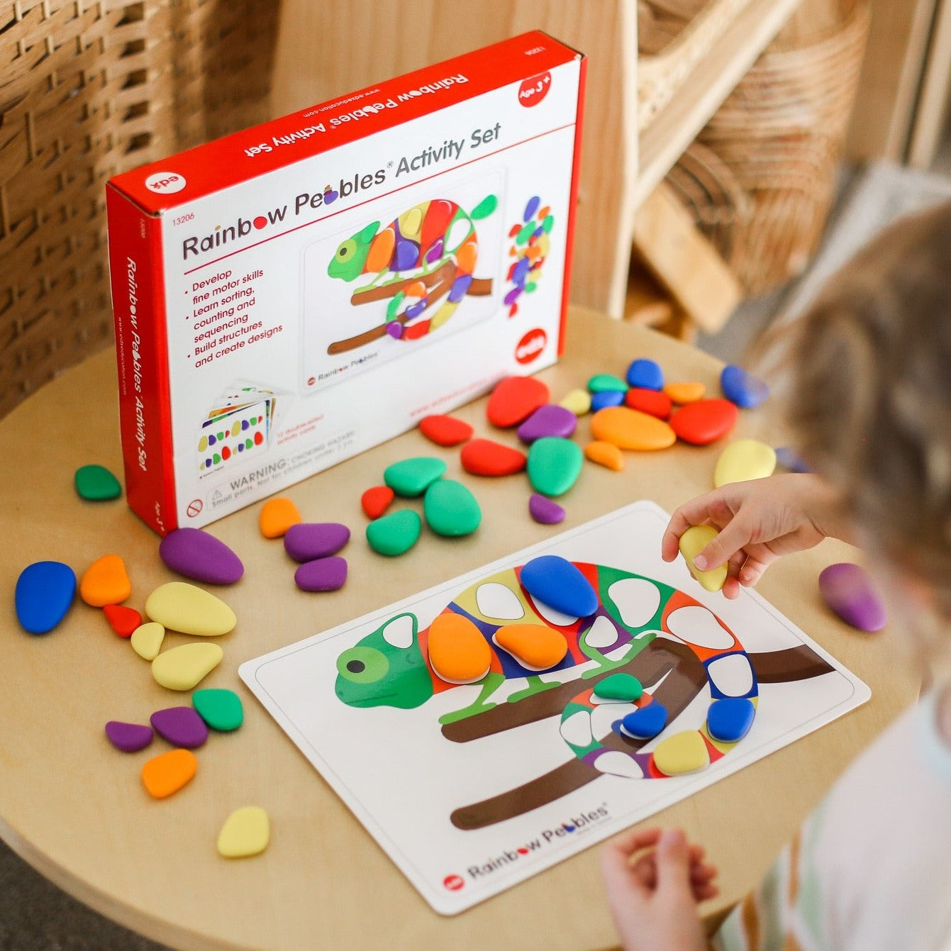 Spring Pebble Activity's Edx - Building Rainbow Pebble Activity Set in Box A4 Cards – The ...