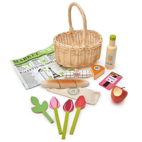 Tender Leaf - Wicker Shopping Basket Set