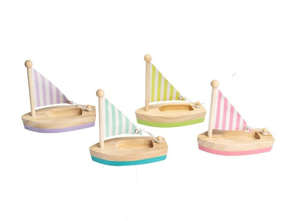 Toyslink - Wooden Toy Sail Boat (Individual)