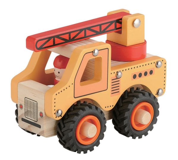 Toyslink - Wooden Vehicle - Crane