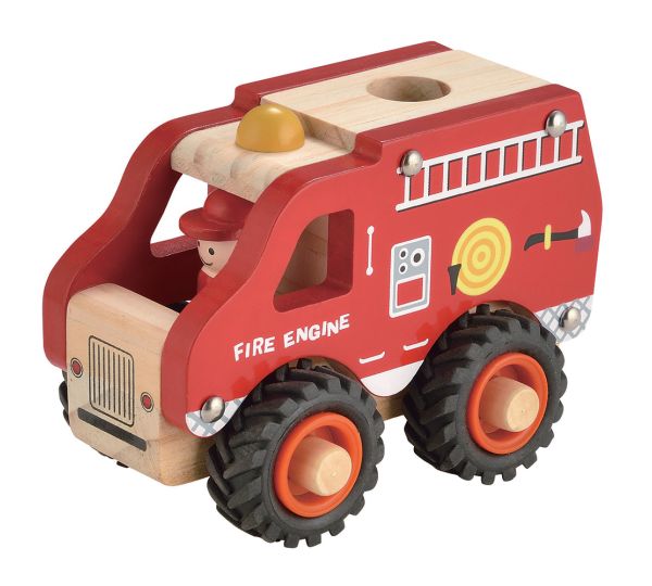 Toyslink - Wooden Vehicle - Fire Engine