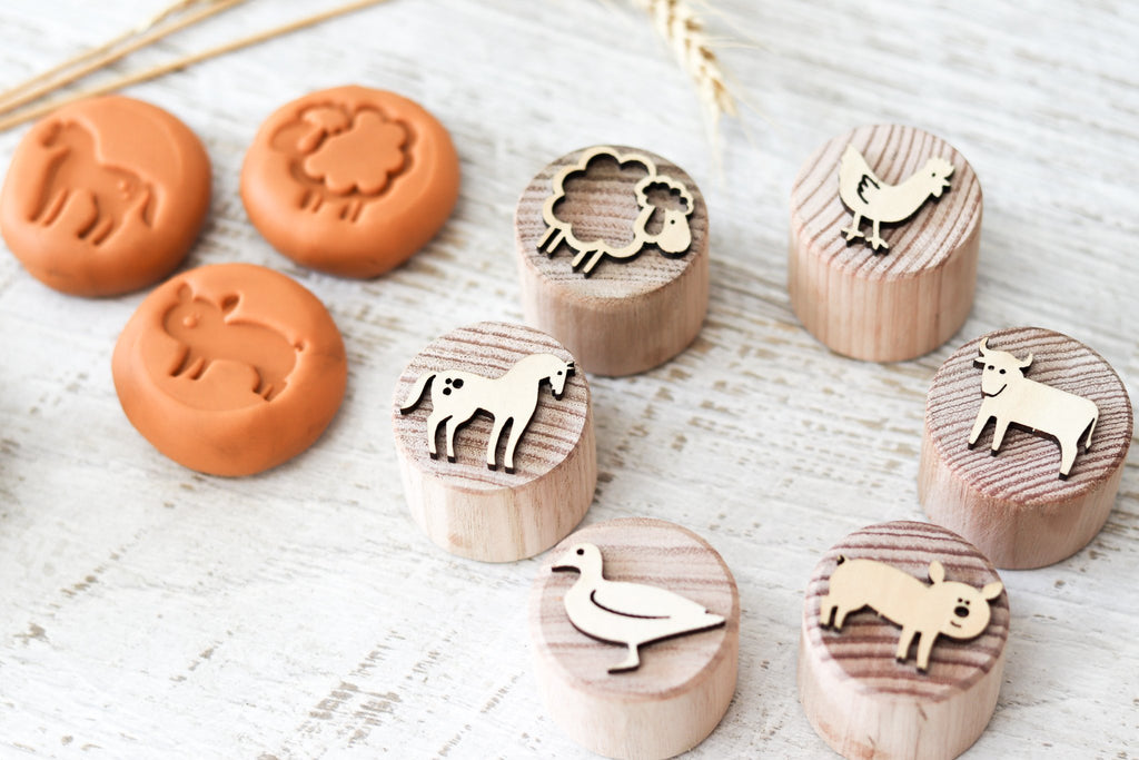 Let Them Play - Wooden Stampers -  Farm