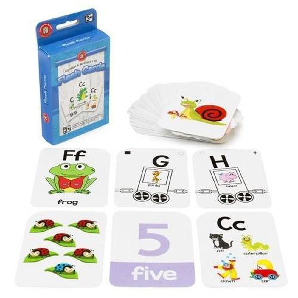 Alphabet and Numbers 1-10 Flashcards - Learning Can Be Fun - The Creative Toy Shop