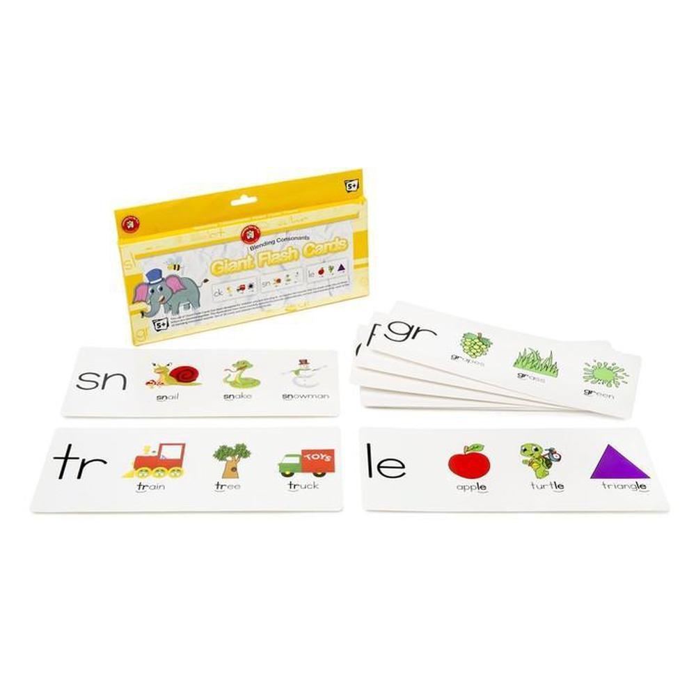 Blending Consonants Giant Flashcards - Learning Can Be Fun - The Creative Toy Shop