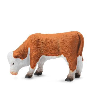 CollectA - Hannah the Hereford Calf Grazing - CollectA - The Creative Toy Shop