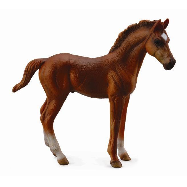 CollectA -  Theo the Thoroughbred Foal Chestnut Standing - CollectA - The Creative Toy Shop