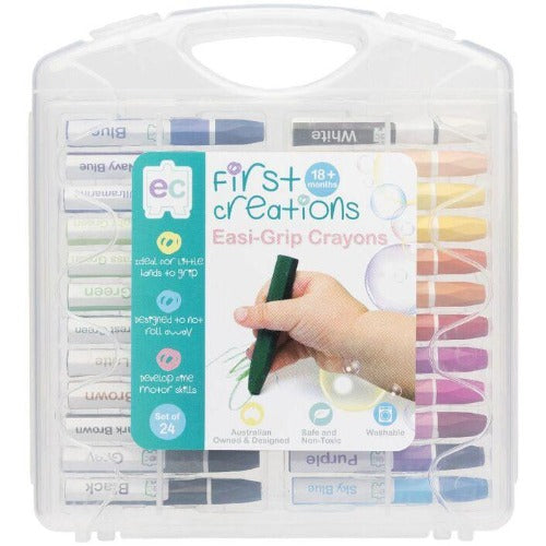 First Creations - Easi-Grip - Crayons (Set of 24)