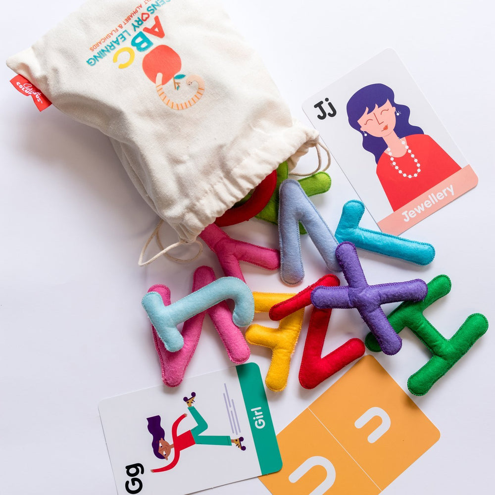 Curious Columbus ABC Sensory Learning Felt Alphabet & Flashcard Set - Uppercase - Curious Columbus - The Creative Toy Shop