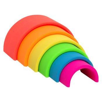 Dena Teether - Neon Rainbow 6pce-Dena-The Creative Toy Shop