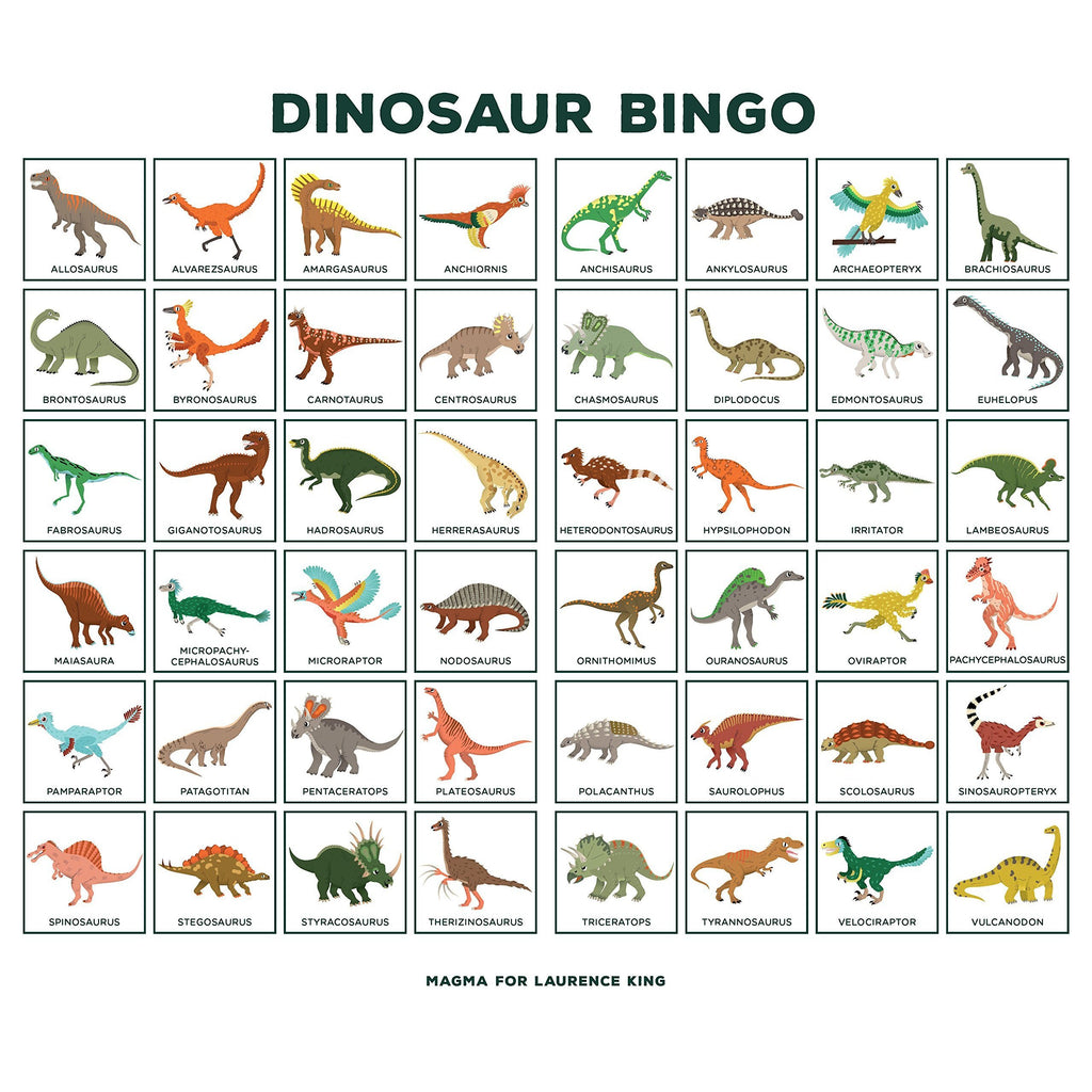 Dinosaur Bingo - LAURENCE KING - The Creative Toy Shop