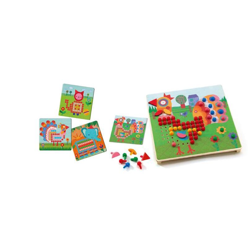Djeco Animo Mosaico Peg Board - DJECO - The Creative Toy Shop