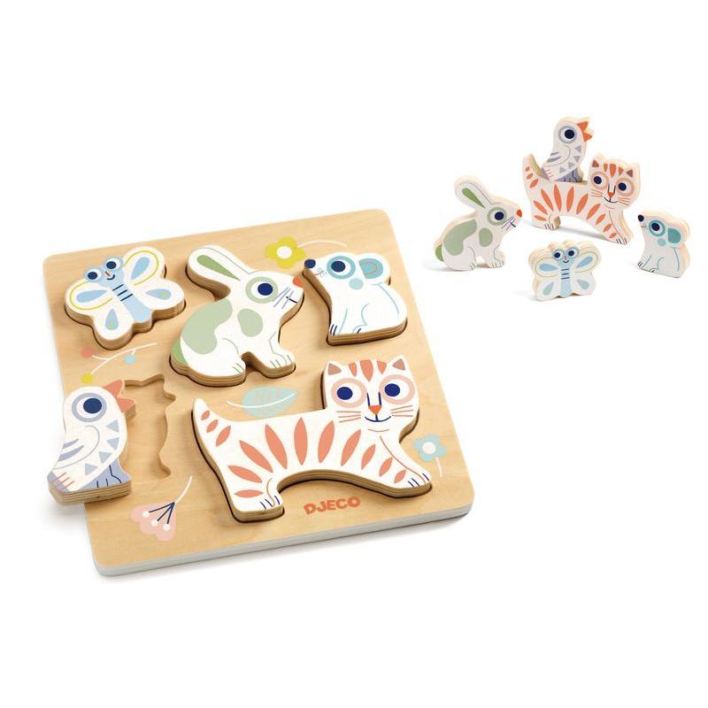 Djeco Baby Animali Puzzle-DJECO-The Creative Toy Shop