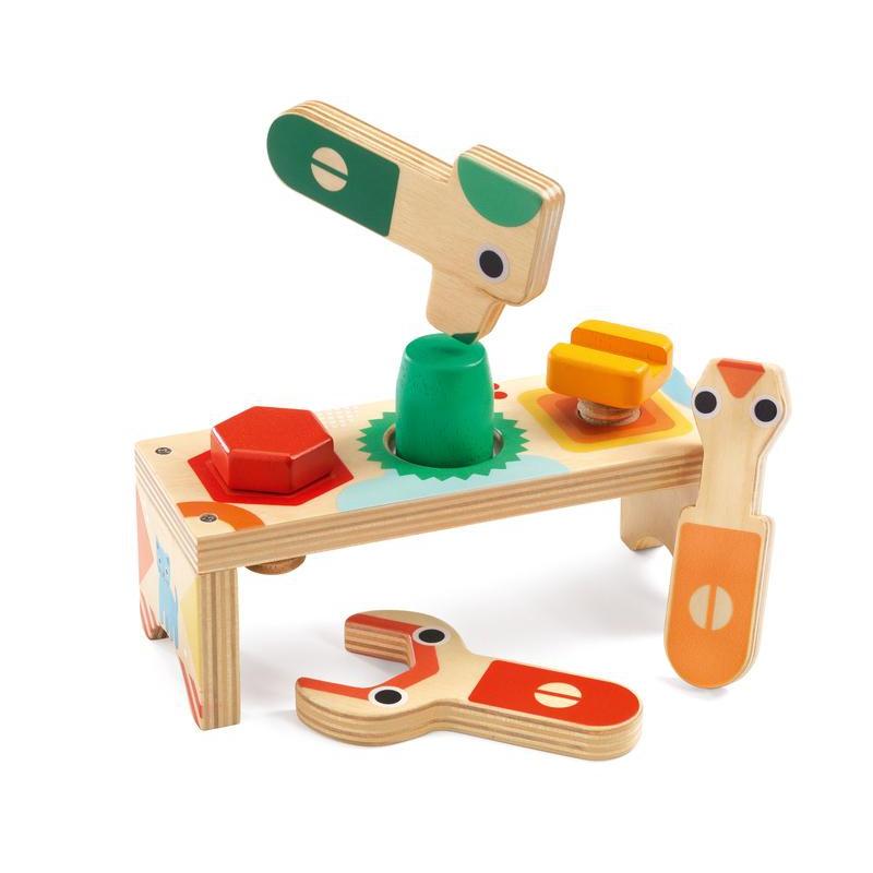 Djeco Bricolou Wood Tool Set - DJECO - The Creative Toy Shop