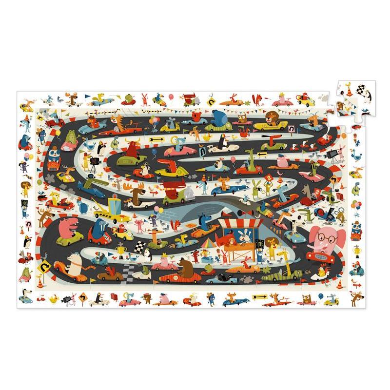 Djeco Car Rally 54pc Observation Puzzle - DJECO - The Creative Toy Shop