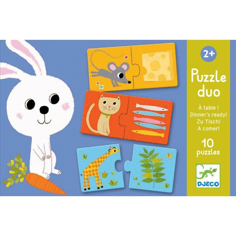 Djeco Dinner is Ready Set of Duo Puzzles - DJECO - The Creative Toy Shop