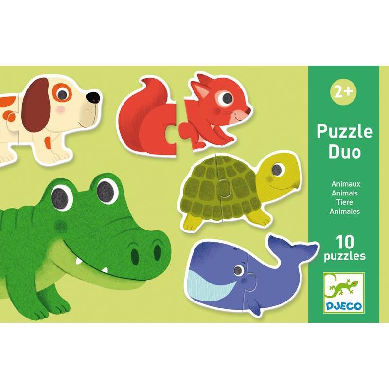 Djeco Duo Animals 20pc Puzzle - DJECO - The Creative Toy Shop