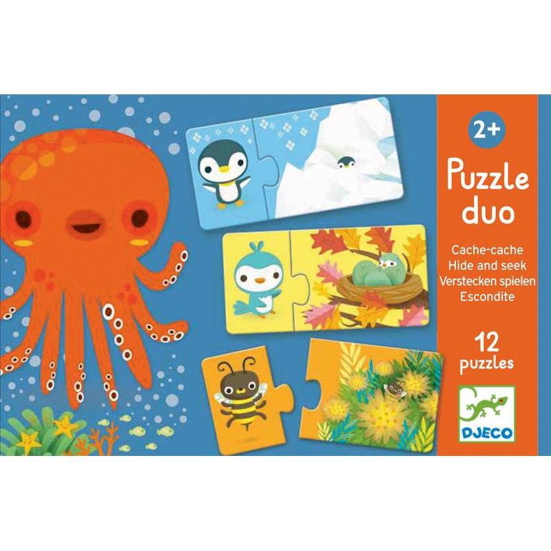 Djeco Duo Hide and Seek 24pc Puzzle - DJECO - The Creative Toy Shop