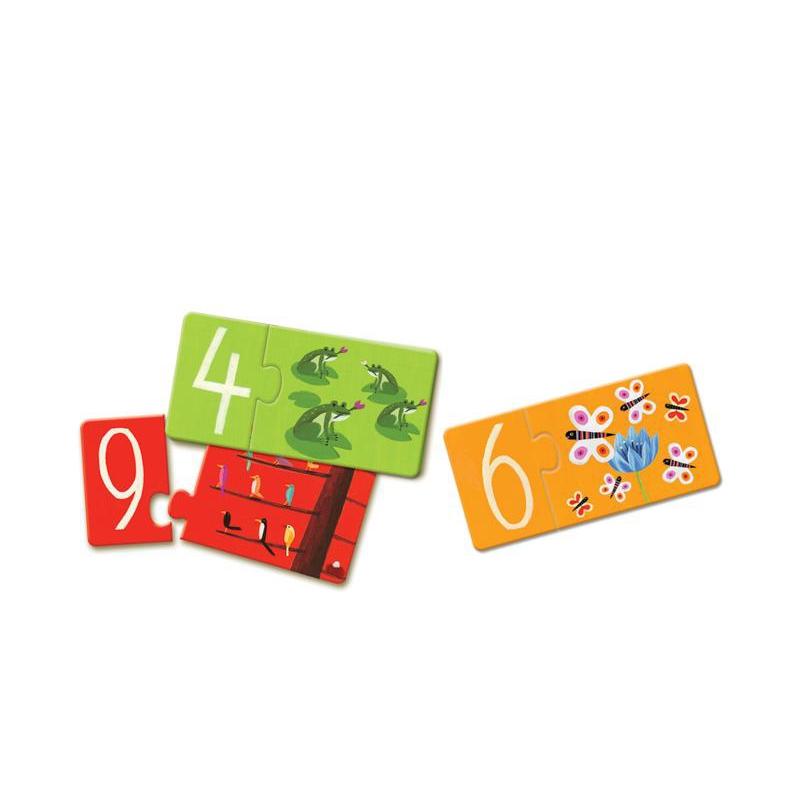 Djeco Duo Numbers 20pc Puzzle - DJECO - The Creative Toy Shop