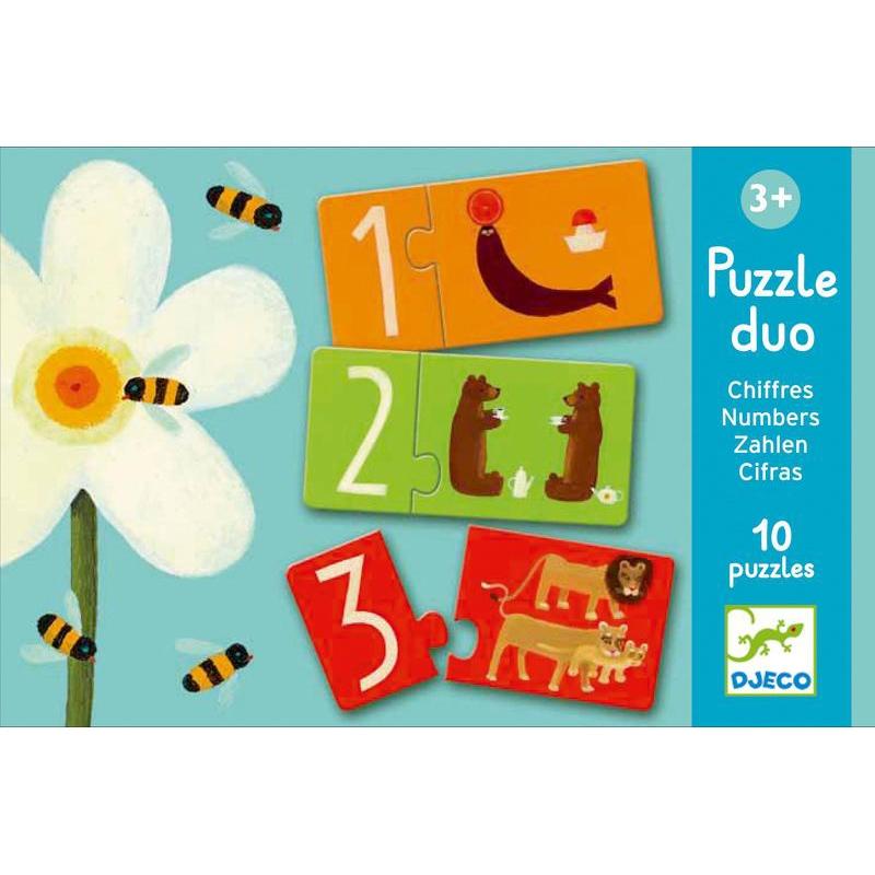 Djeco Duo Numbers 20pc Puzzle - DJECO - The Creative Toy Shop