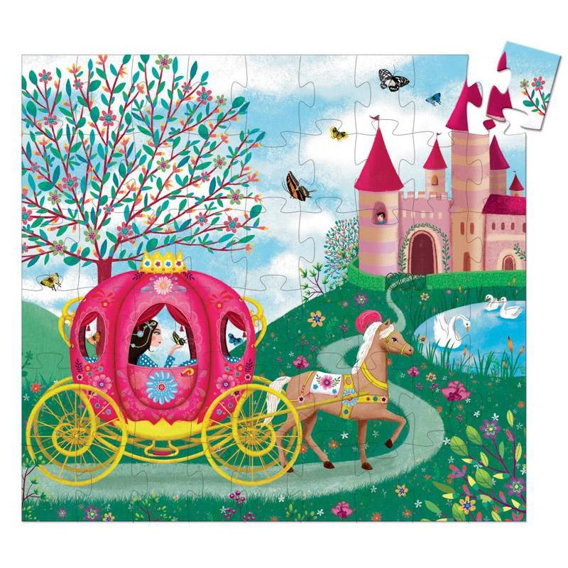 Djeco Elise's Carriage 54pc Silhouette Puzzle - DJECO - The Creative Toy Shop