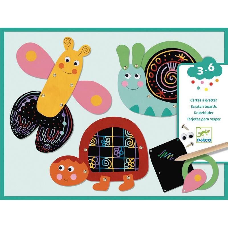 Djeco Funny Animals Scratch Cards - DJECO - The Creative Toy Shop