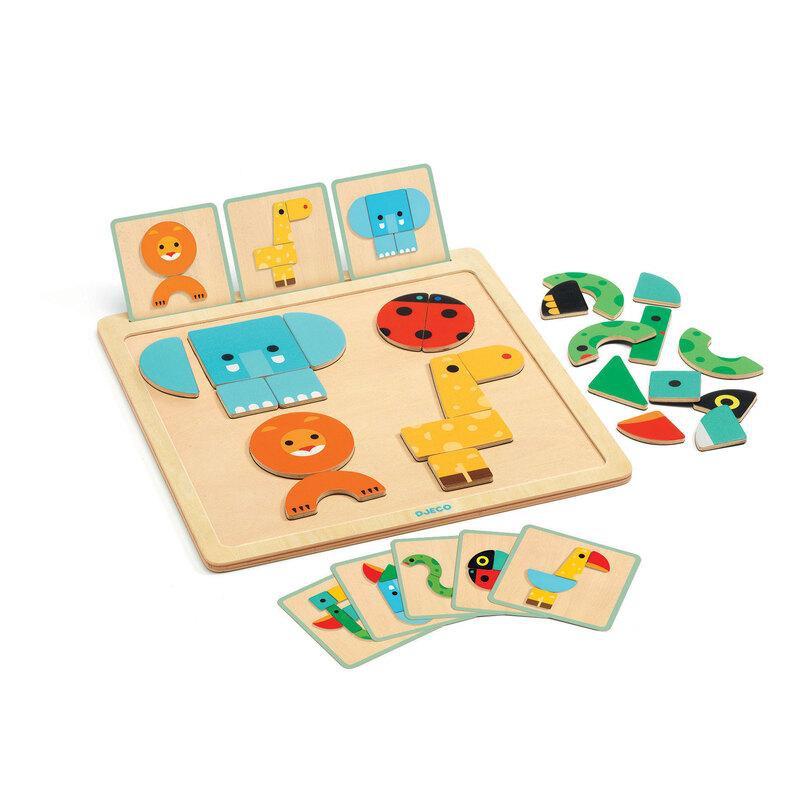 Djeco Geo Basic Wooden Board - DJECO - The Creative Toy Shop