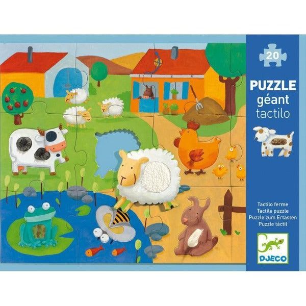 Djeco Giant Tactile Farm Puzzle - DJECO - The Creative Toy Shop