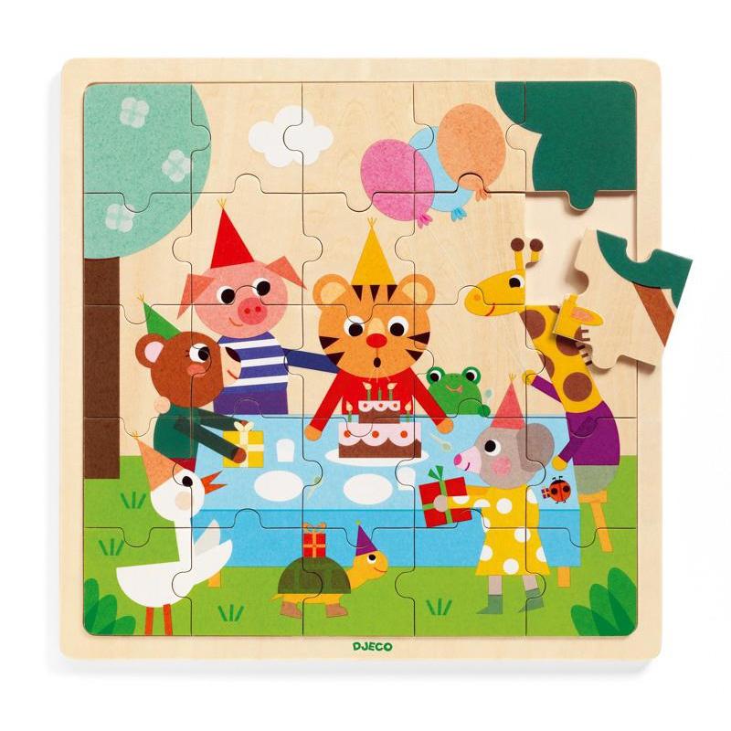 Djeco Happy Wooden Puzzle - DJECO - The Creative Toy Shop