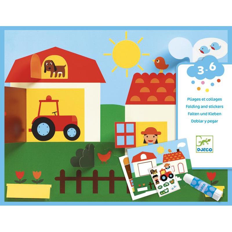 Djeco Hide and Seek Folding & Stickers Set - DJECO - The Creative Toy Shop