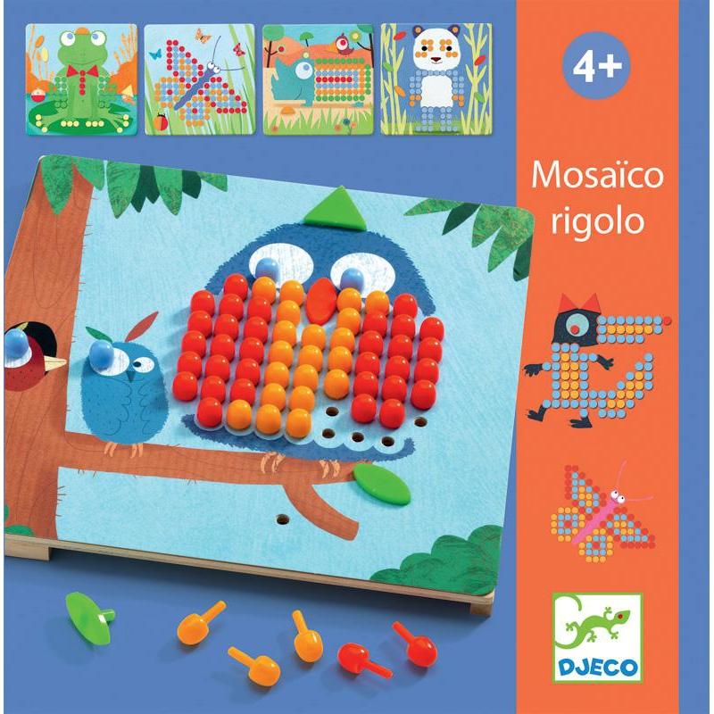 Djeco Rigolo Mosaico Peg Board - DJECO - The Creative Toy Shop