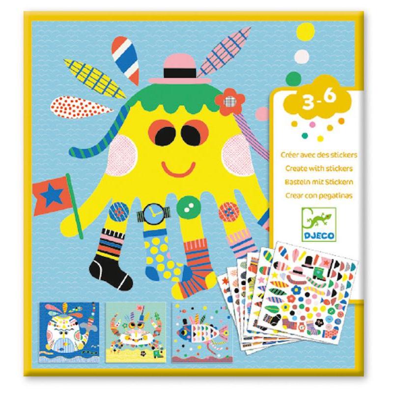 Djeco Sea Creatures Stickers - DJECO - The Creative Toy Shop