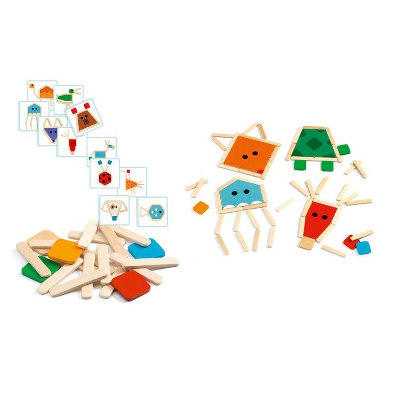 Djeco StickBasic Wooden Puzzle - DJECO - The Creative Toy Shop
