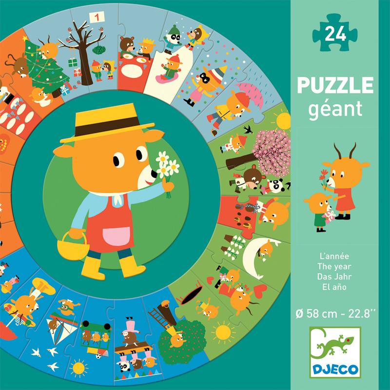 Puzzle Geant Djeco Puzzle 24 Puzzle Géant Djeco 24 Pièces L'année