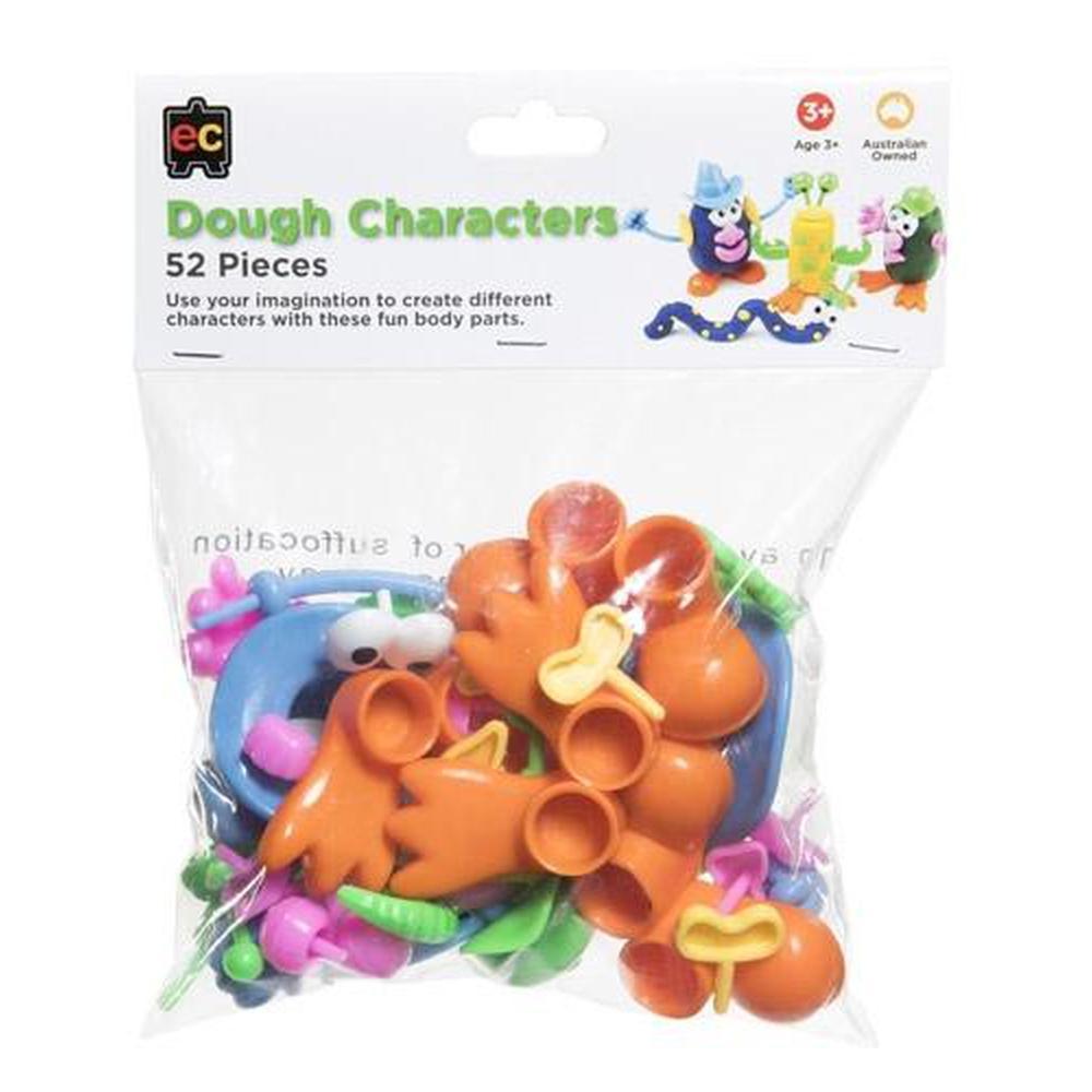 Dough Characters Pack of 52 - Educational Colours - The Creative Toy Shop