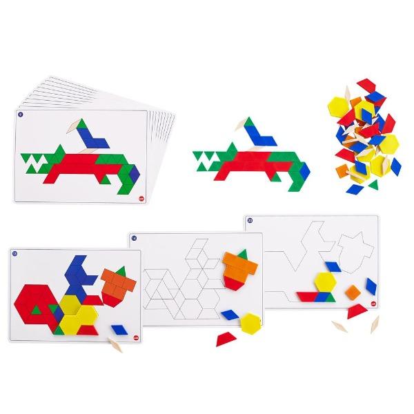 Edx - Pattern Blocks - Activity Box Set-Edx Education-The Creative Toy Shop