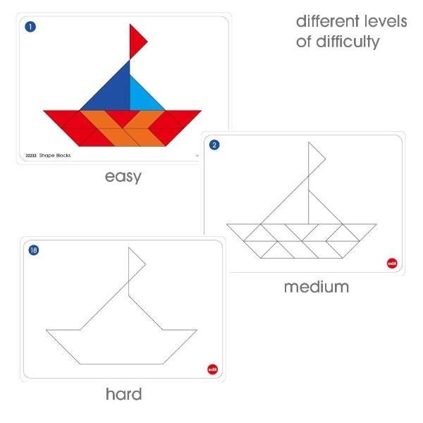 Edx - Pattern Blocks - Activity Box Set-Edx Education-The Creative Toy Shop