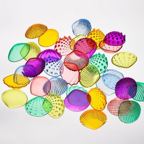 Edx - Tactile Shells - Transparent Jar of 36-Edx Education-The Creative Toy Shop