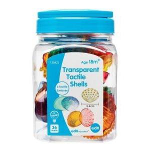 Edx - Tactile Shells - Transparent Jar of 36-Edx Education-The Creative Toy Shop