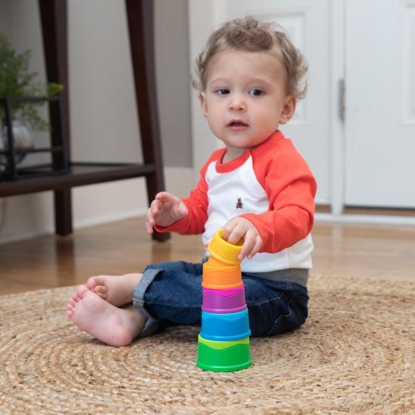 Dimpl Stack Toy Fat Brain Toys - Dimpl Stack | Baby Stacking Toy Australia – The ...