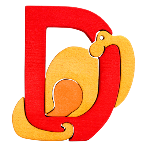 Fauna Alphabet Puzzles - Individual Letters - Fauna - The Creative Toy Shop